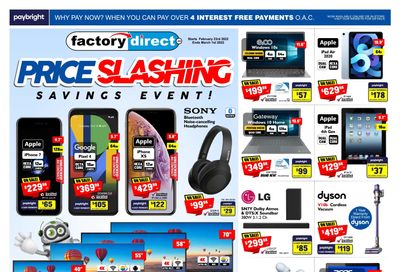 Factory Direct Flyer February 23 to March 1