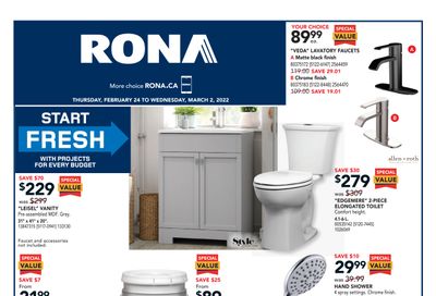 Rona (West) Flyer February 24 to March 2
