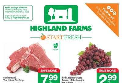 Highland Farms Flyer February 24 to March 2