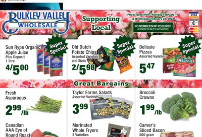 Bulkley Valley Wholesale Flyer February 17 to 23