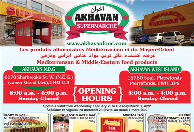 Akhavan Supermarche Flyer February 23 to March 1