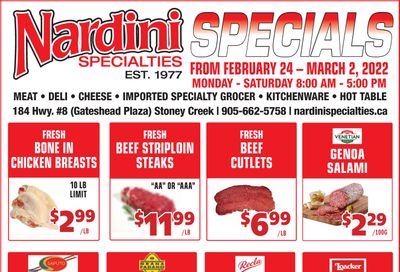 Nardini Specialties Flyer February 24 to March 2