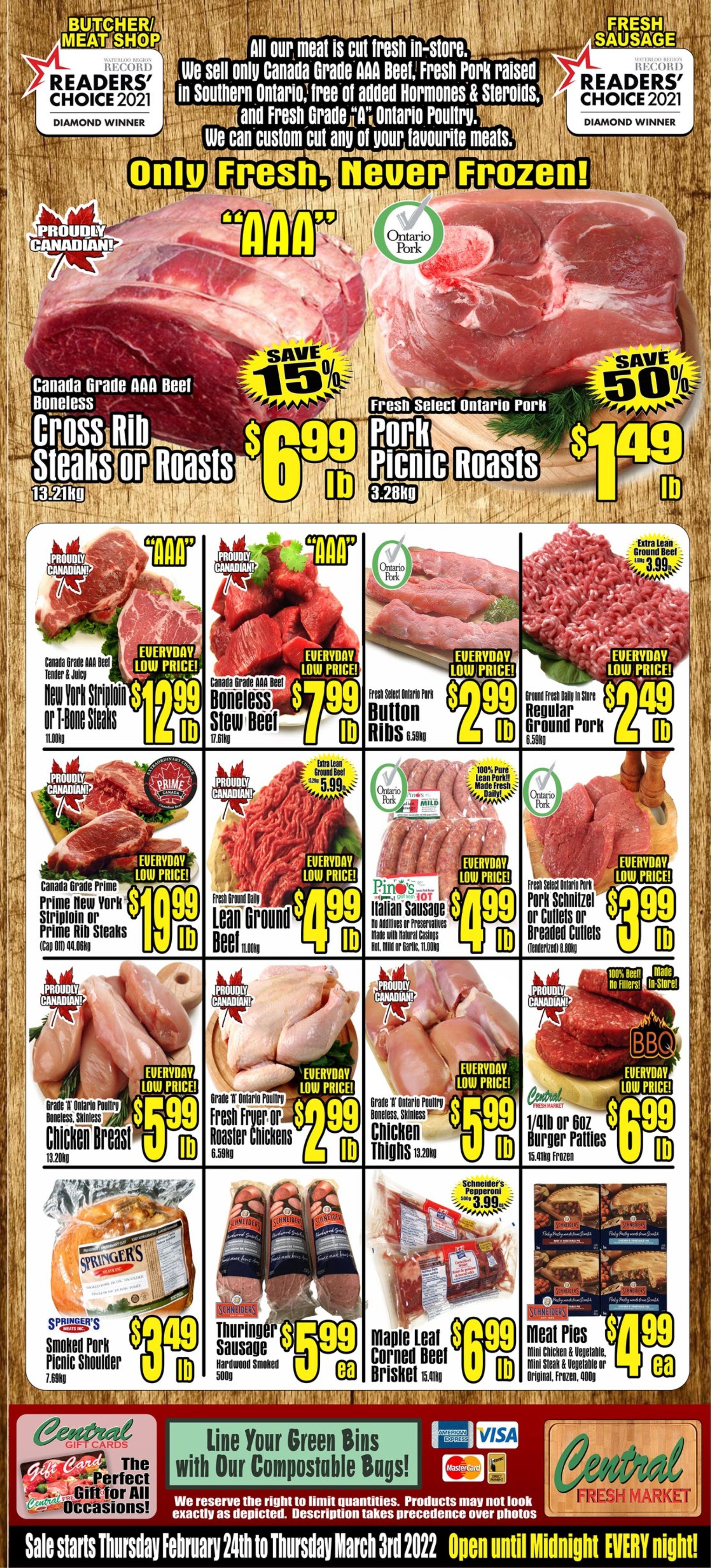 Central Fresh Market Flyer February 24 to March 3