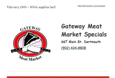 Gateway Meat Market Flyer February 24 to March 2