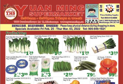 Yuan Ming Supermarket Flyer February 25 to March 3