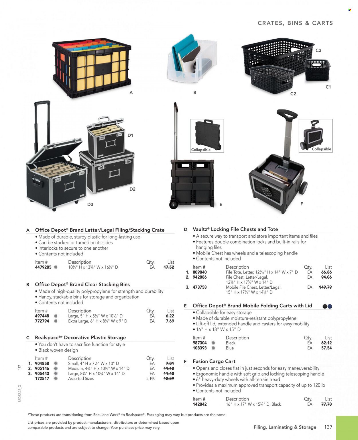 Office DEPOT 2022 Business Reference Guide Promotions & Flyer Specials September 2022