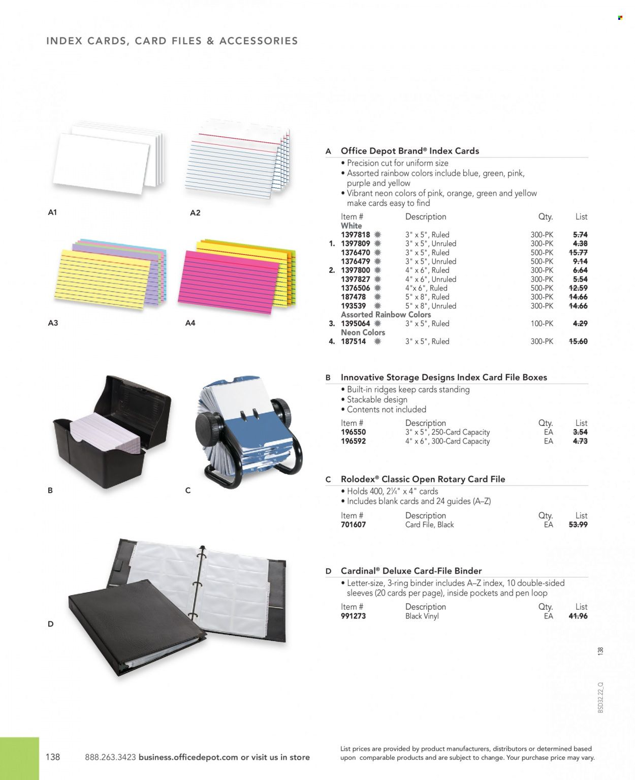Office DEPOT 2022 Business Reference Guide Promotions & Flyer Specials September 2022