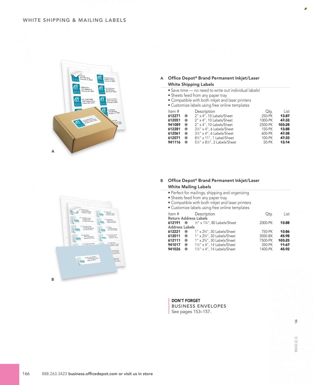 Office DEPOT 2022 Business Reference Guide Promotions & Flyer Specials September 2022