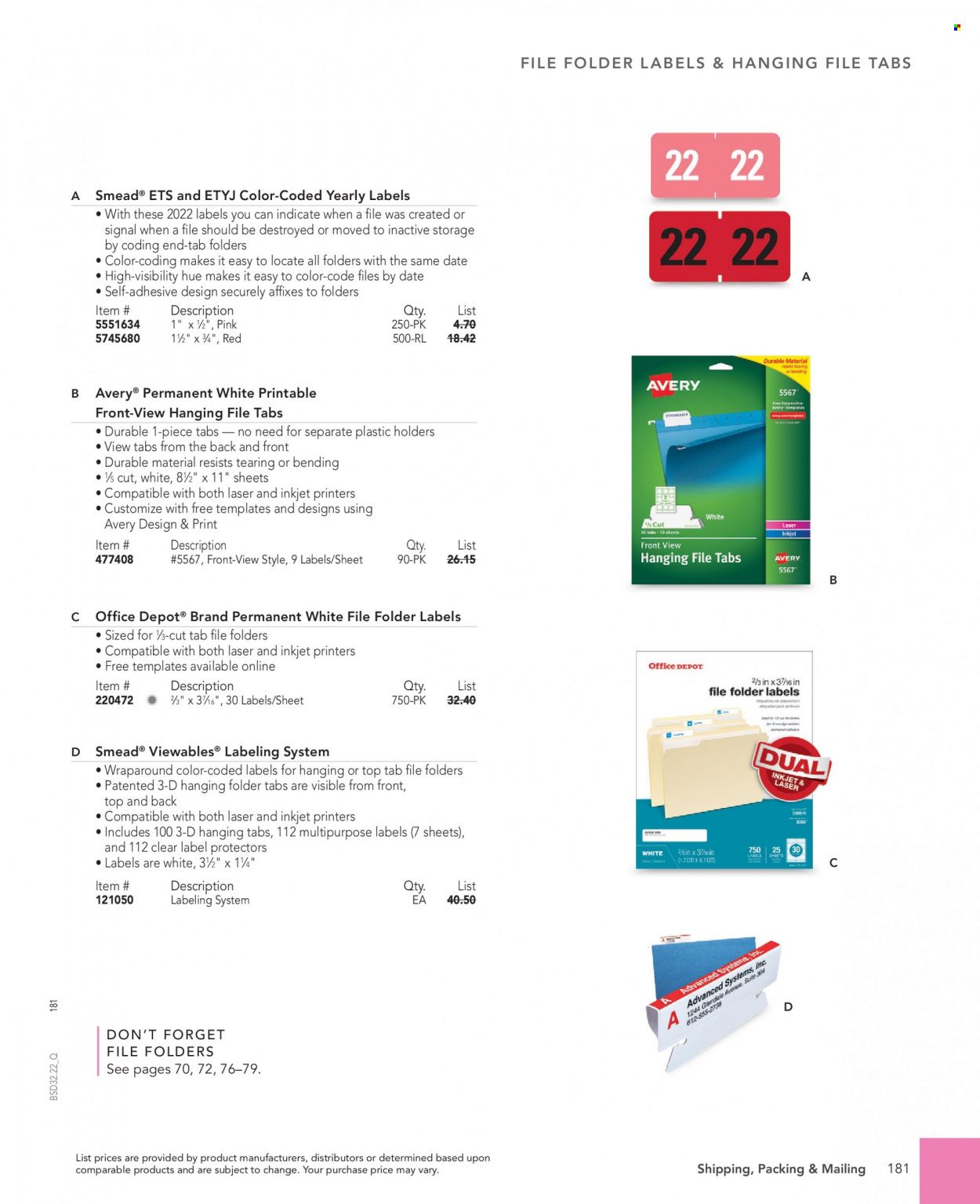 Office DEPOT 2022 Business Reference Guide Promotions & Flyer Specials September 2022