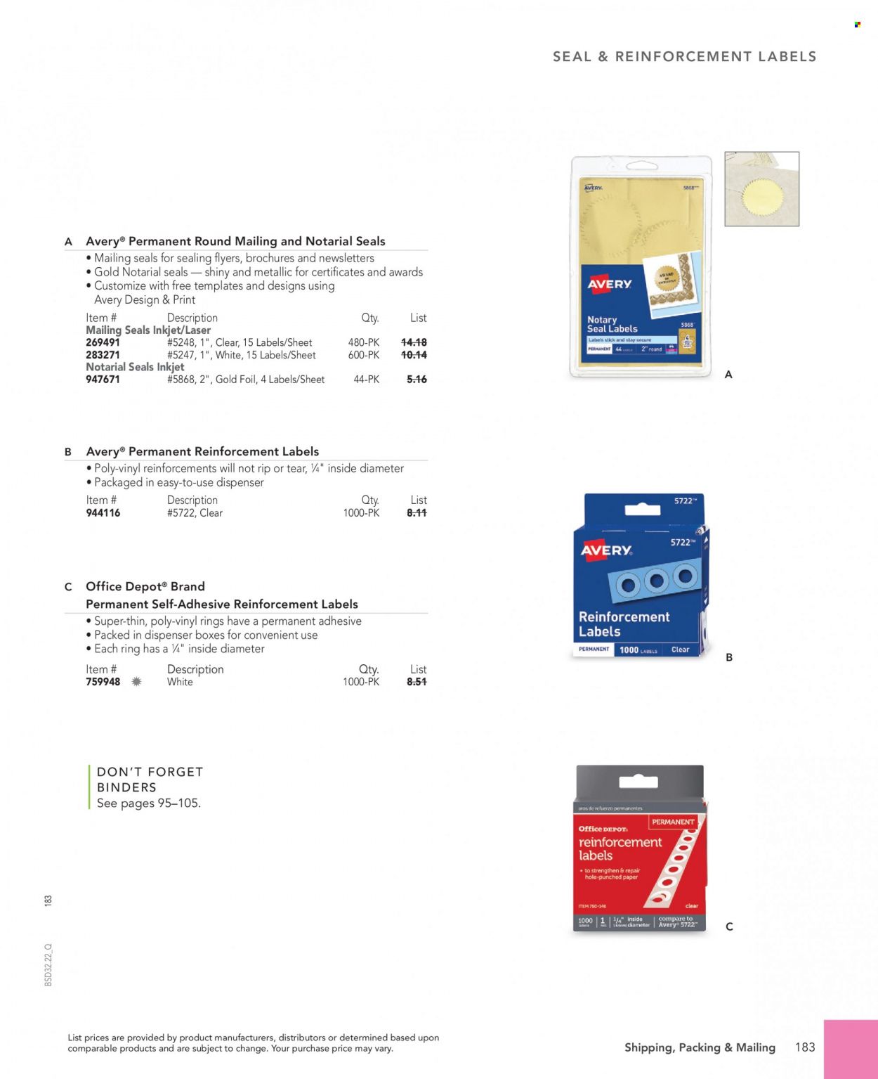 Office DEPOT 2022 Business Reference Guide Promotions & Flyer Specials September 2022