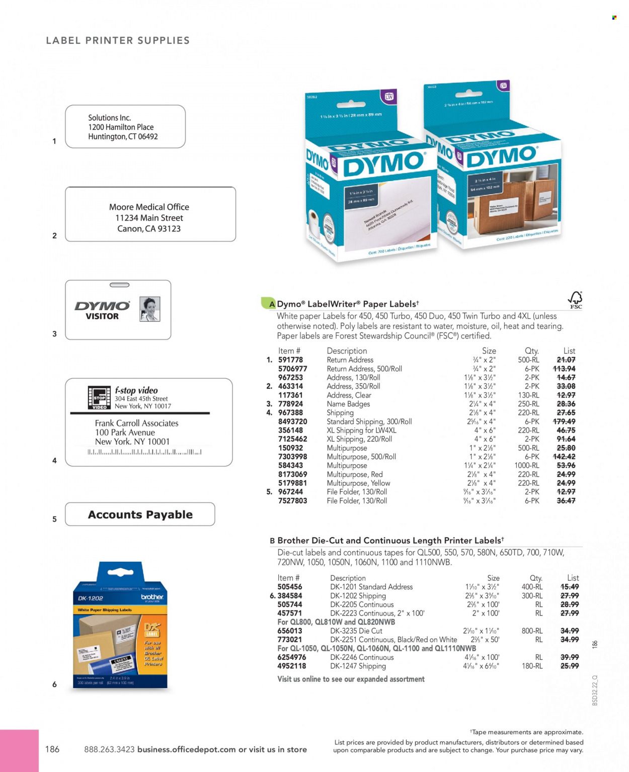 Office DEPOT 2022 Business Reference Guide Promotions & Flyer Specials September 2022