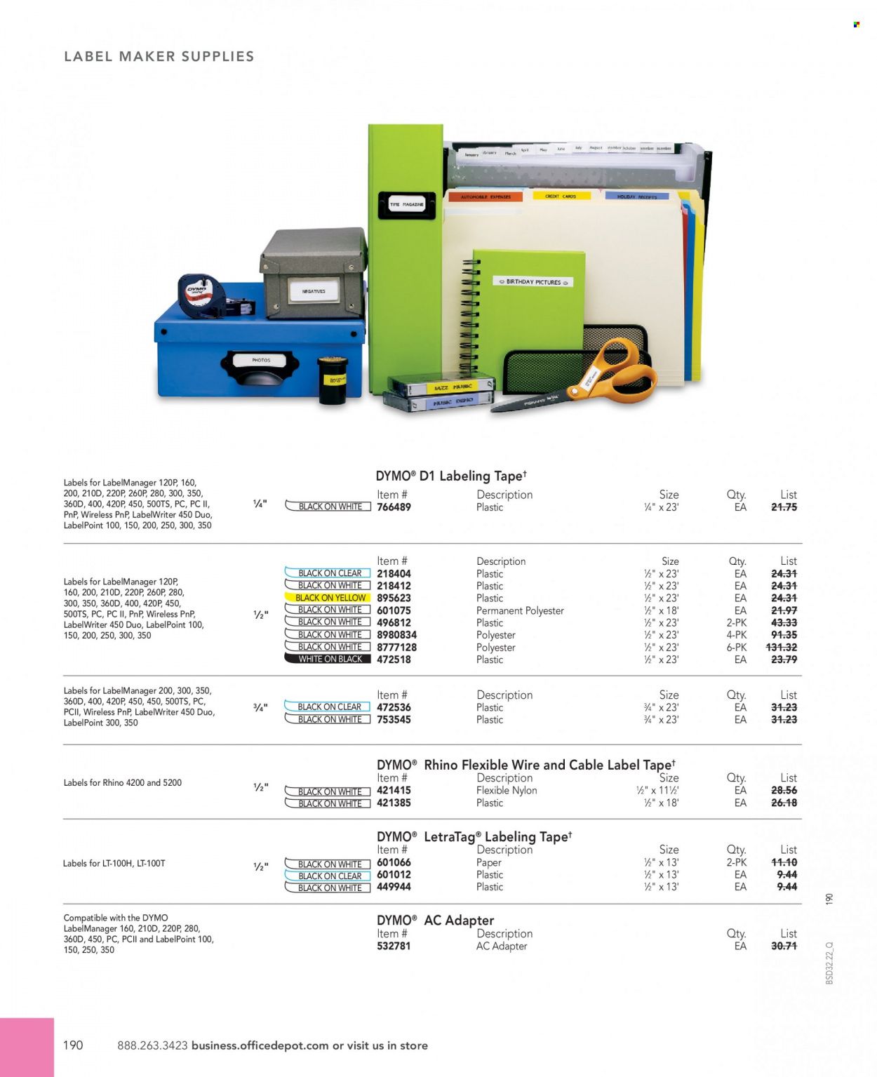 Office DEPOT 2022 Business Reference Guide Promotions & Flyer Specials September 2022
