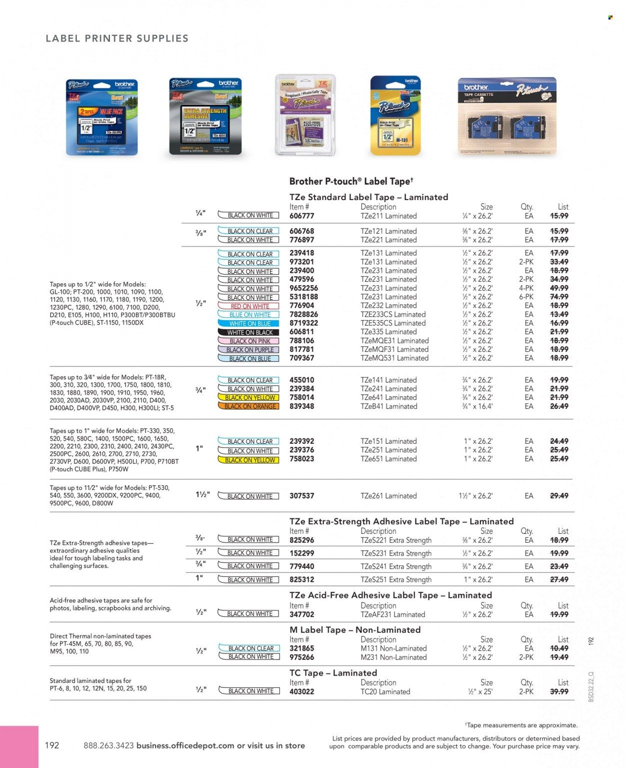Office DEPOT 2022 Business Reference Guide Promotions & Flyer Specials September 2022