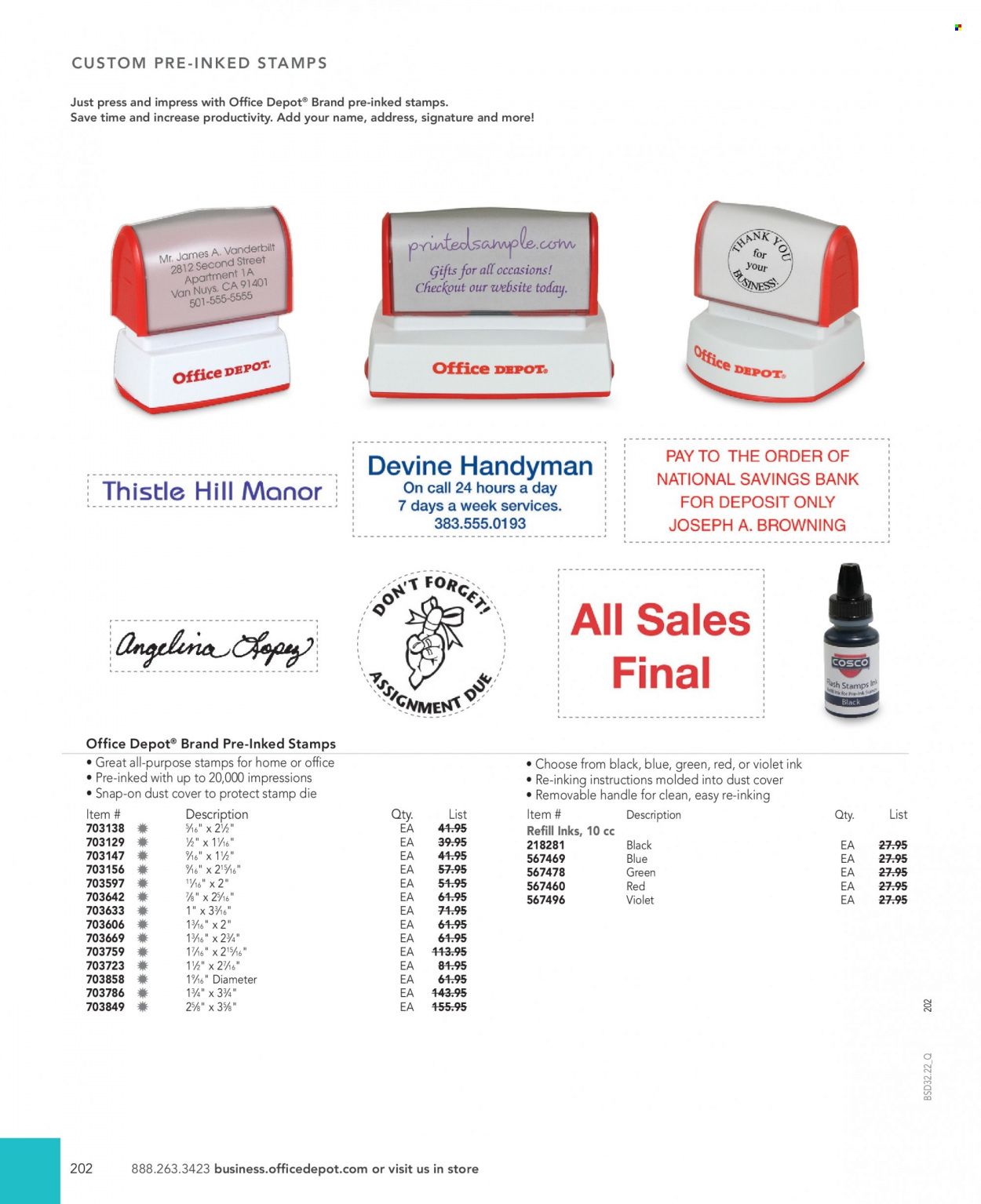 Office DEPOT 2022 Business Reference Guide Promotions & Flyer Specials September 2022