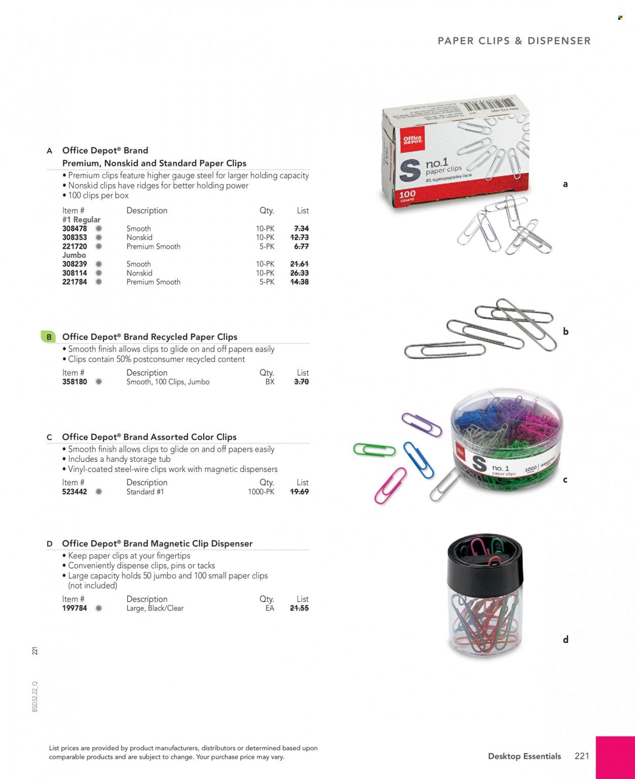 Office DEPOT 2022 Business Reference Guide Promotions & Flyer Specials September 2022