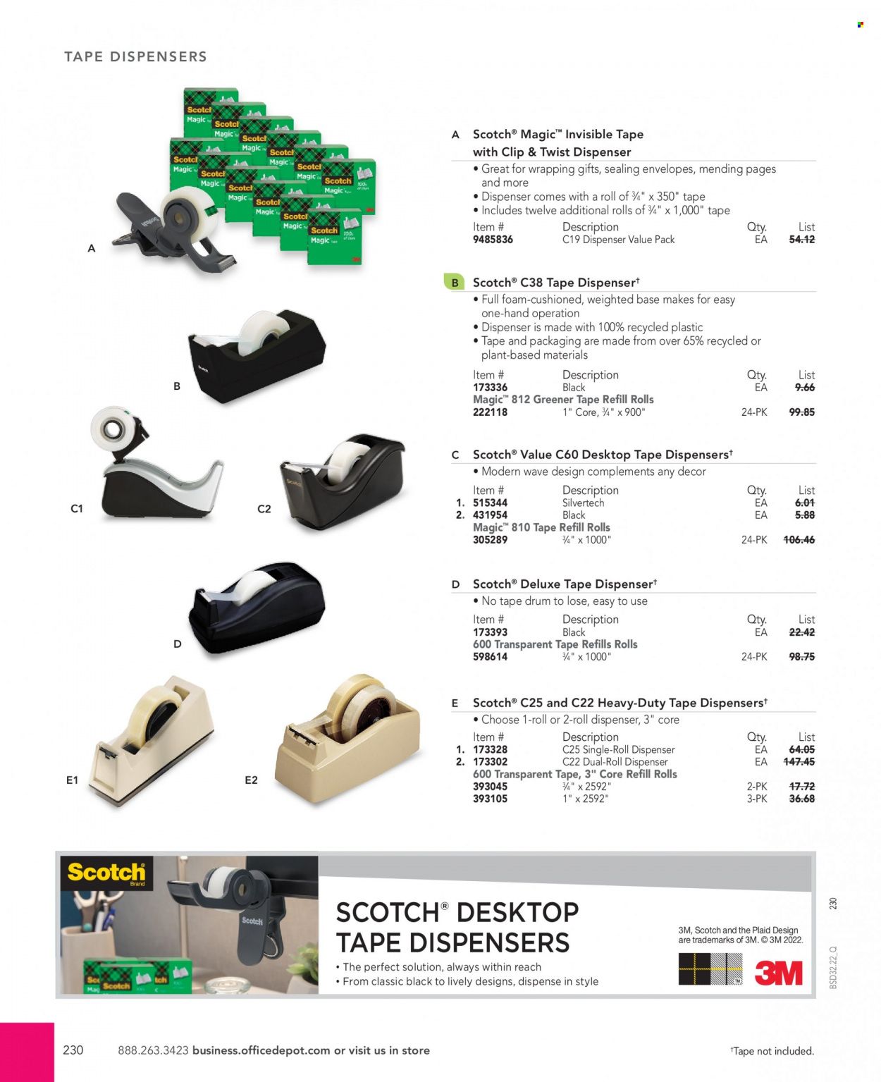 Office DEPOT 2022 Business Reference Guide Promotions & Flyer Specials September 2022
