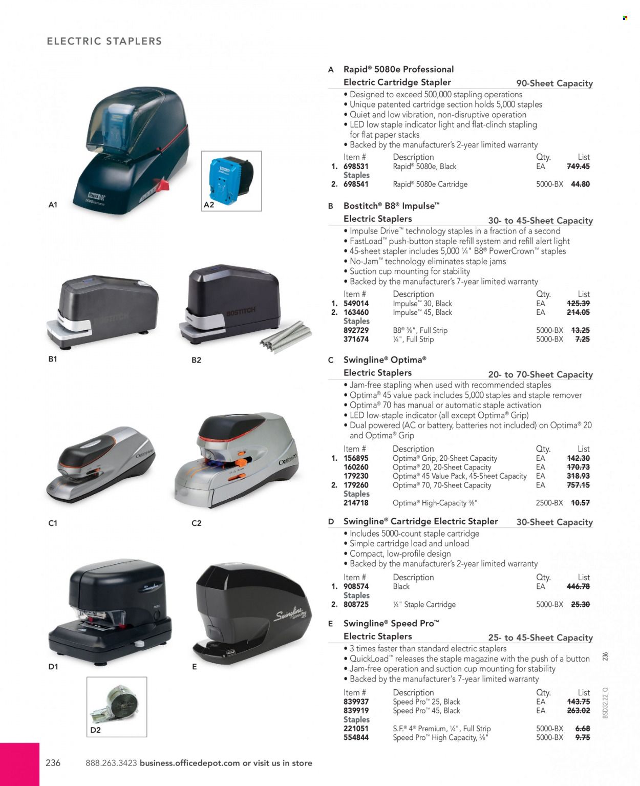 Office DEPOT 2022 Business Reference Guide Promotions & Flyer Specials September 2022
