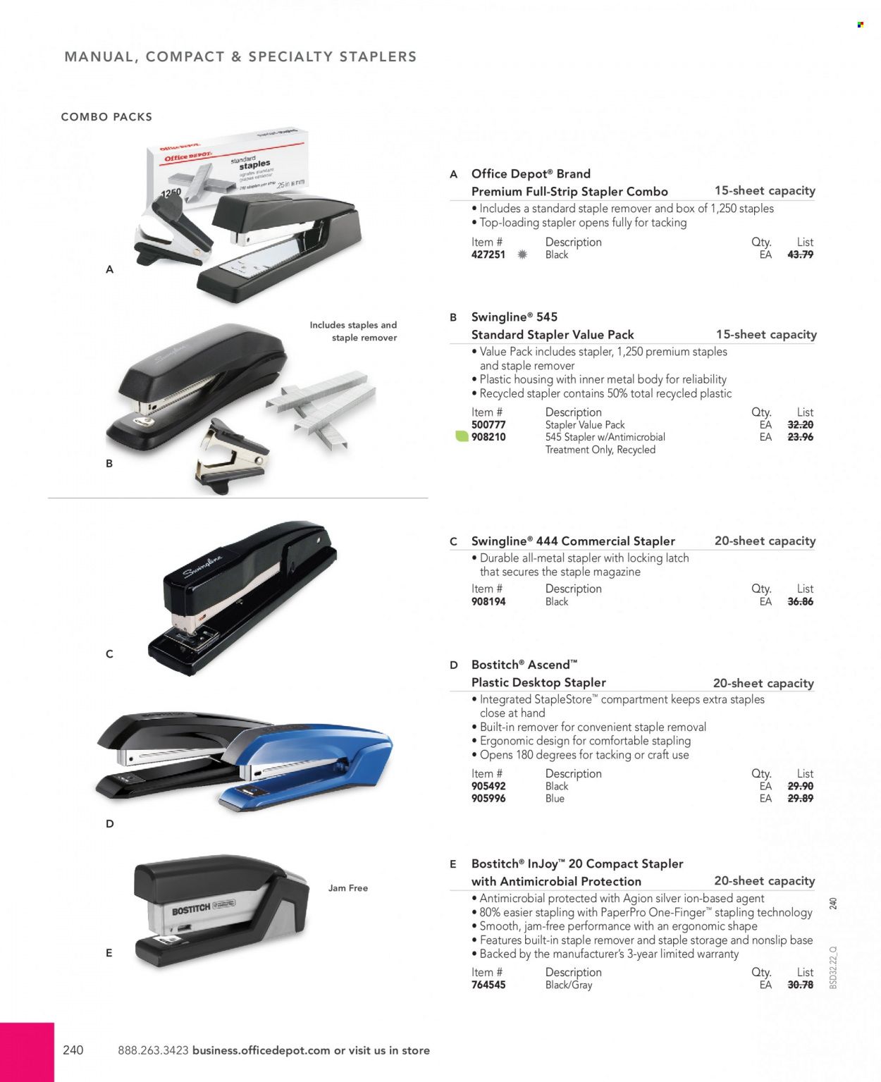 Office DEPOT 2022 Business Reference Guide Promotions & Flyer Specials September 2022