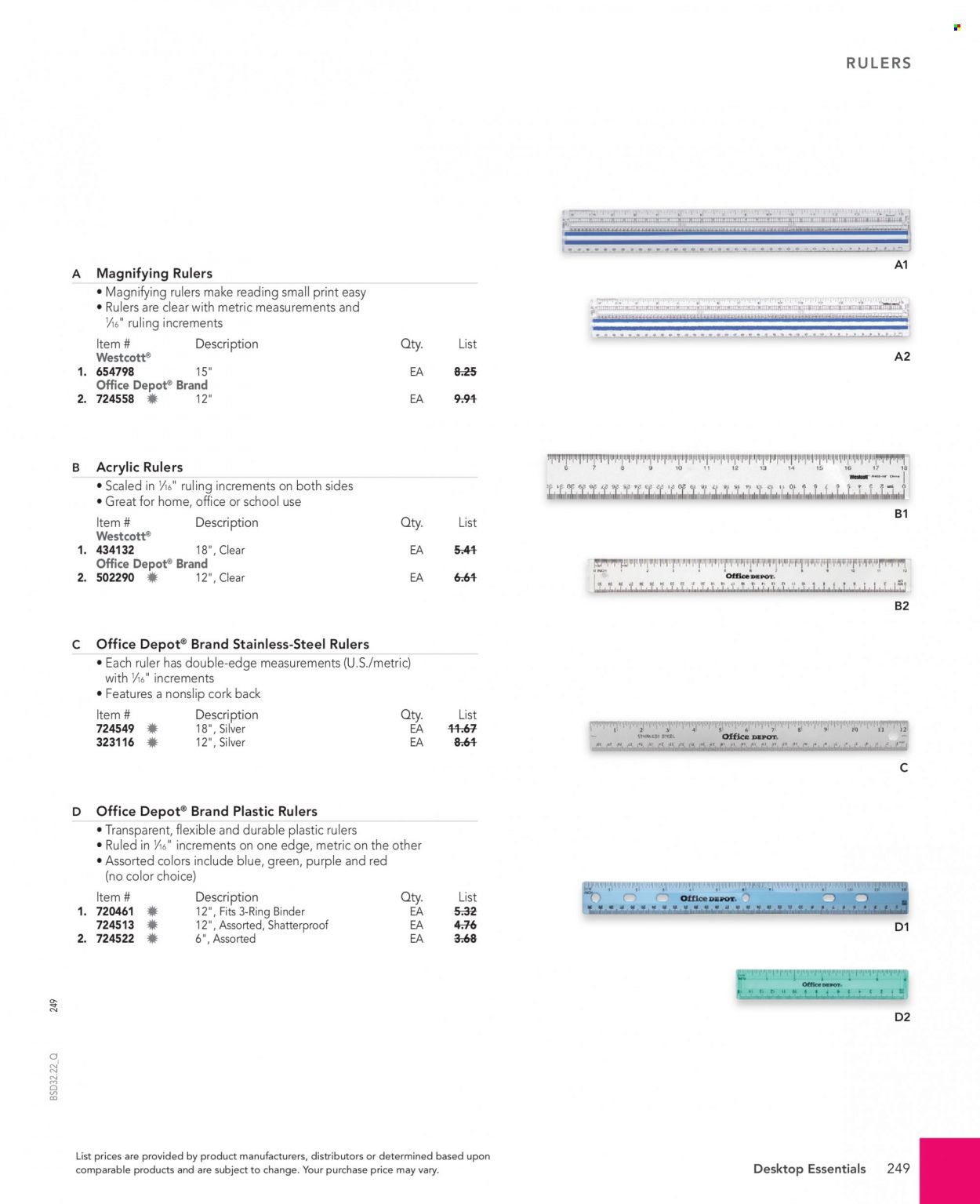 Office DEPOT 2022 Business Reference Guide Promotions & Flyer Specials September 2022
