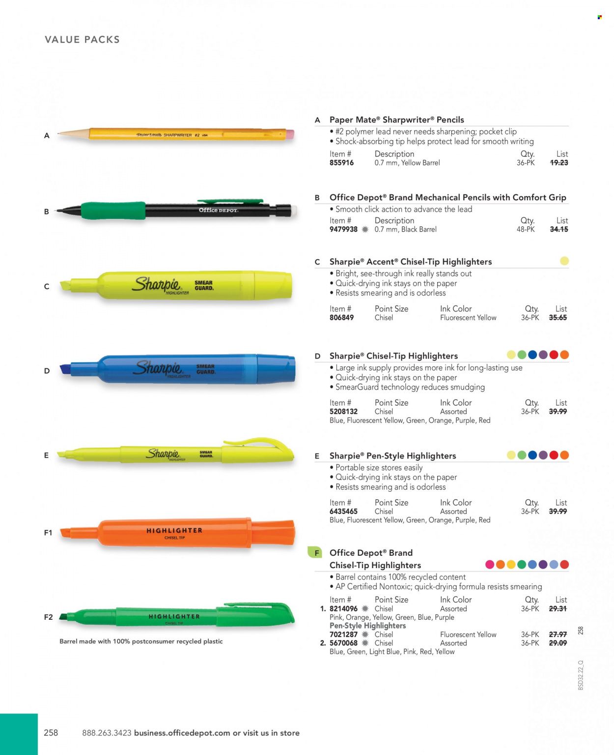 Office DEPOT 2022 Business Reference Guide Promotions & Flyer Specials September 2022