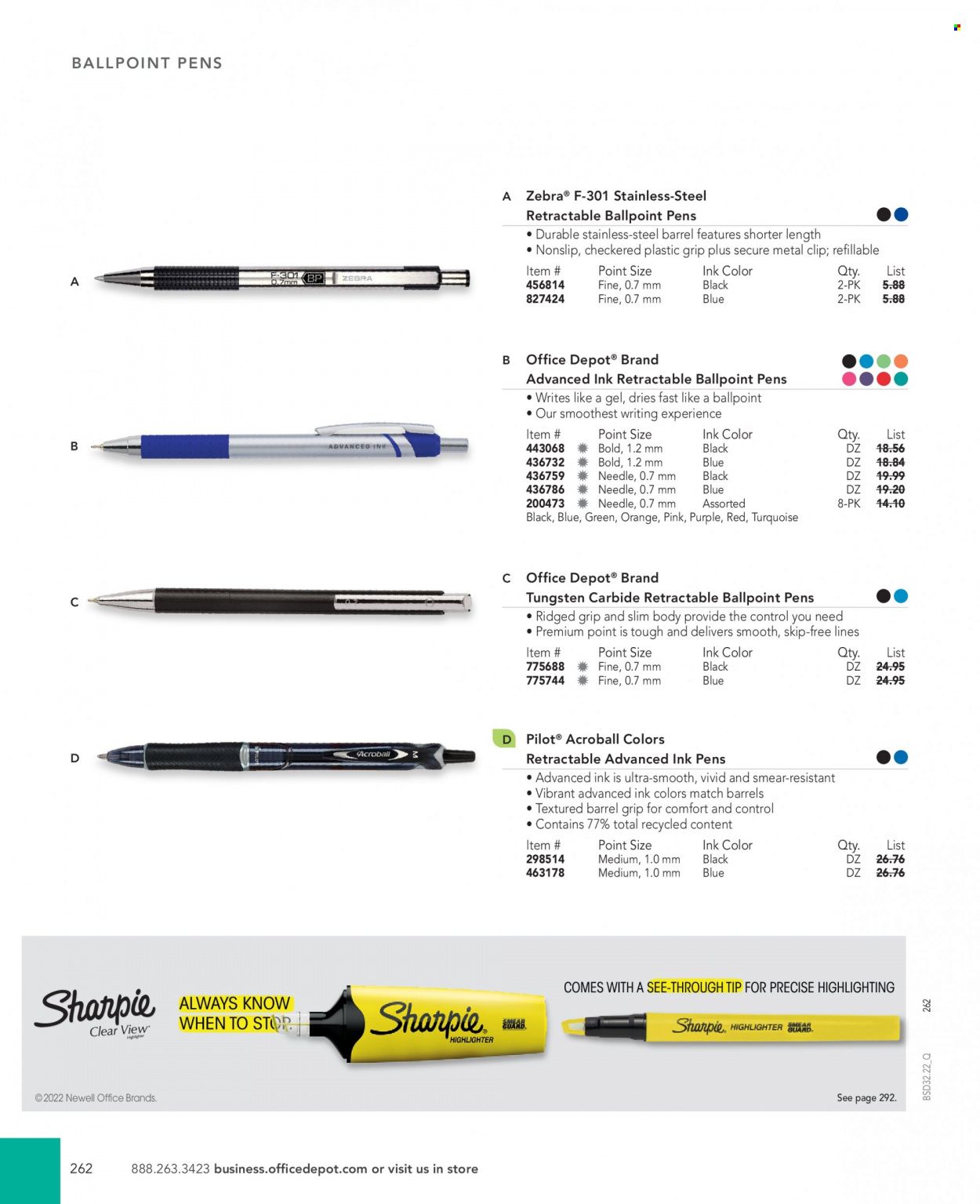 Office DEPOT 2022 Business Reference Guide Promotions & Flyer Specials September 2022