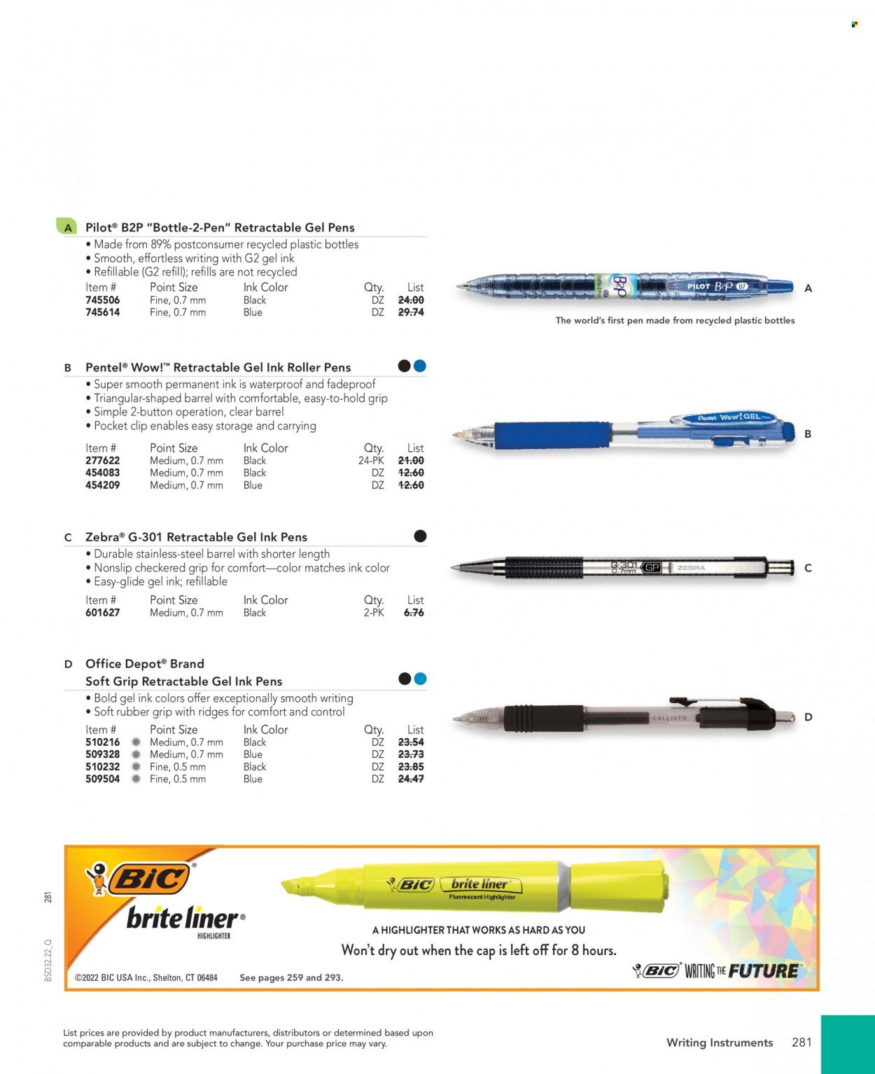 Office DEPOT 2022 Business Reference Guide Promotions & Flyer Specials September 2022