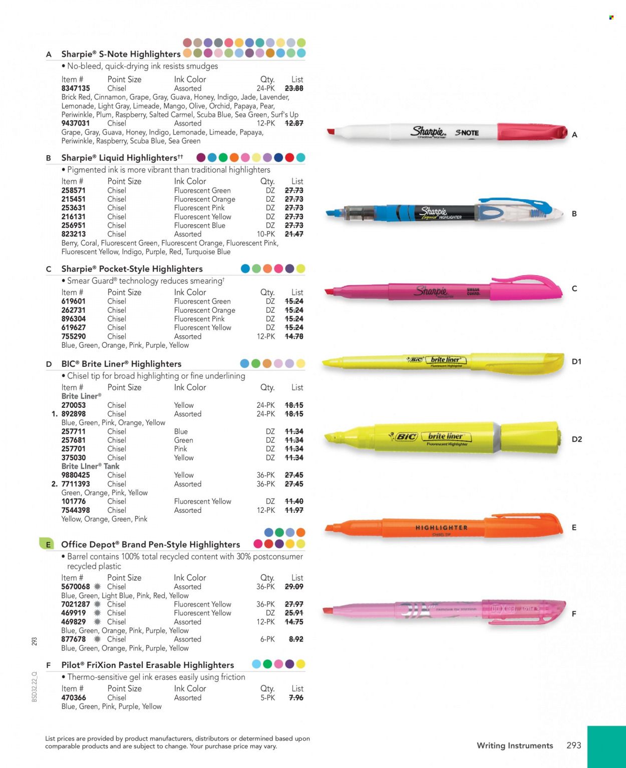 Office DEPOT 2022 Business Reference Guide Promotions & Flyer Specials September 2022