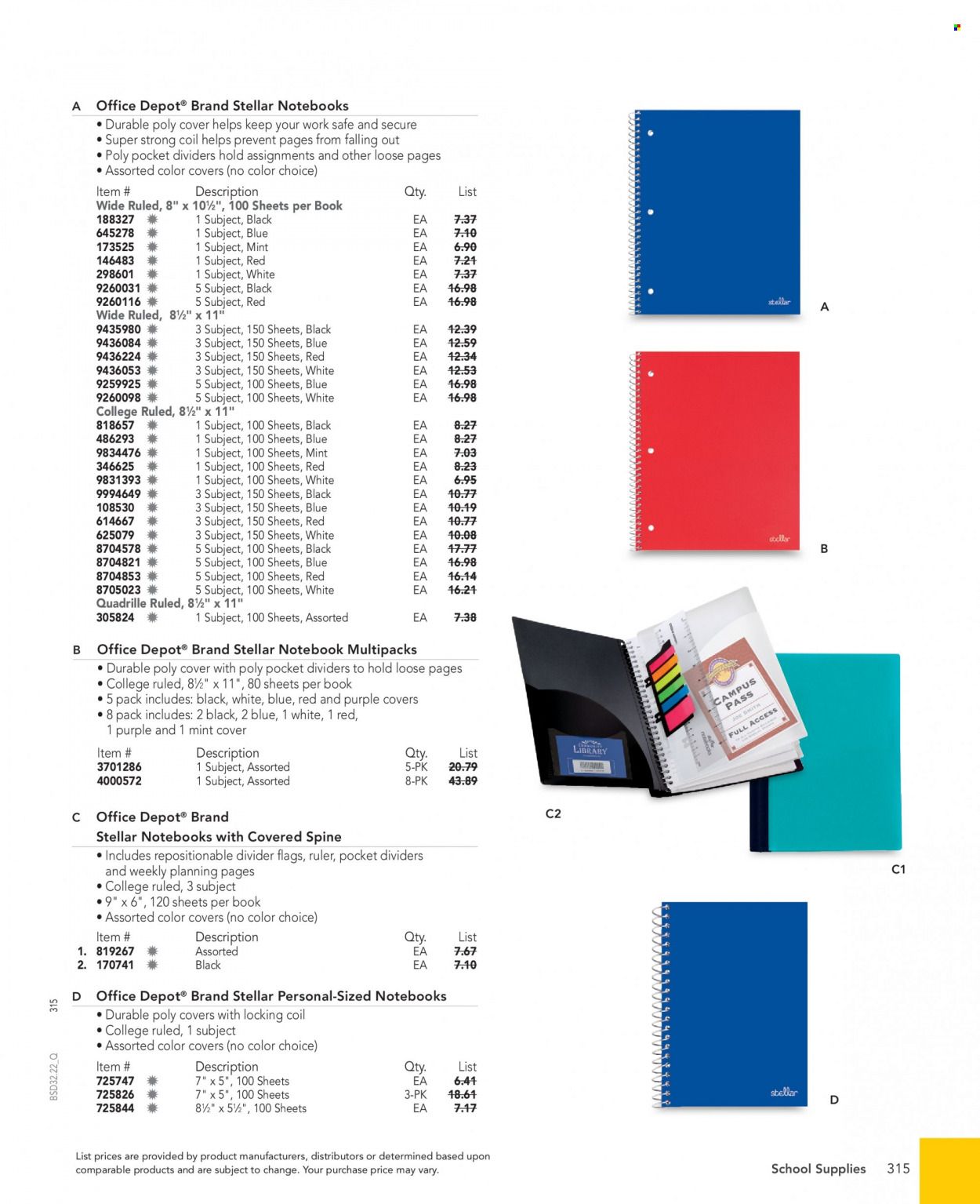 Office DEPOT 2022 Business Reference Guide Promotions & Flyer Specials September 2022