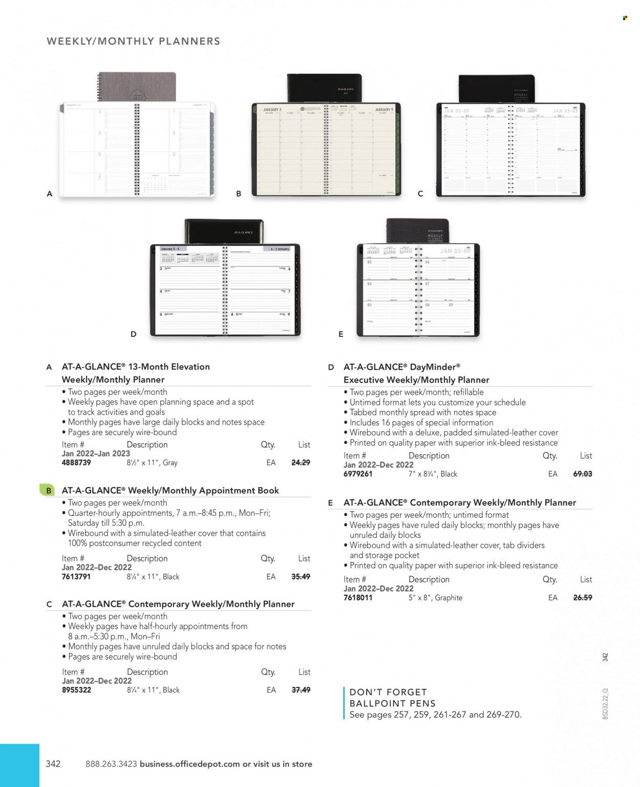 Office DEPOT 2022 Business Reference Guide Promotions & Flyer Specials September 2022