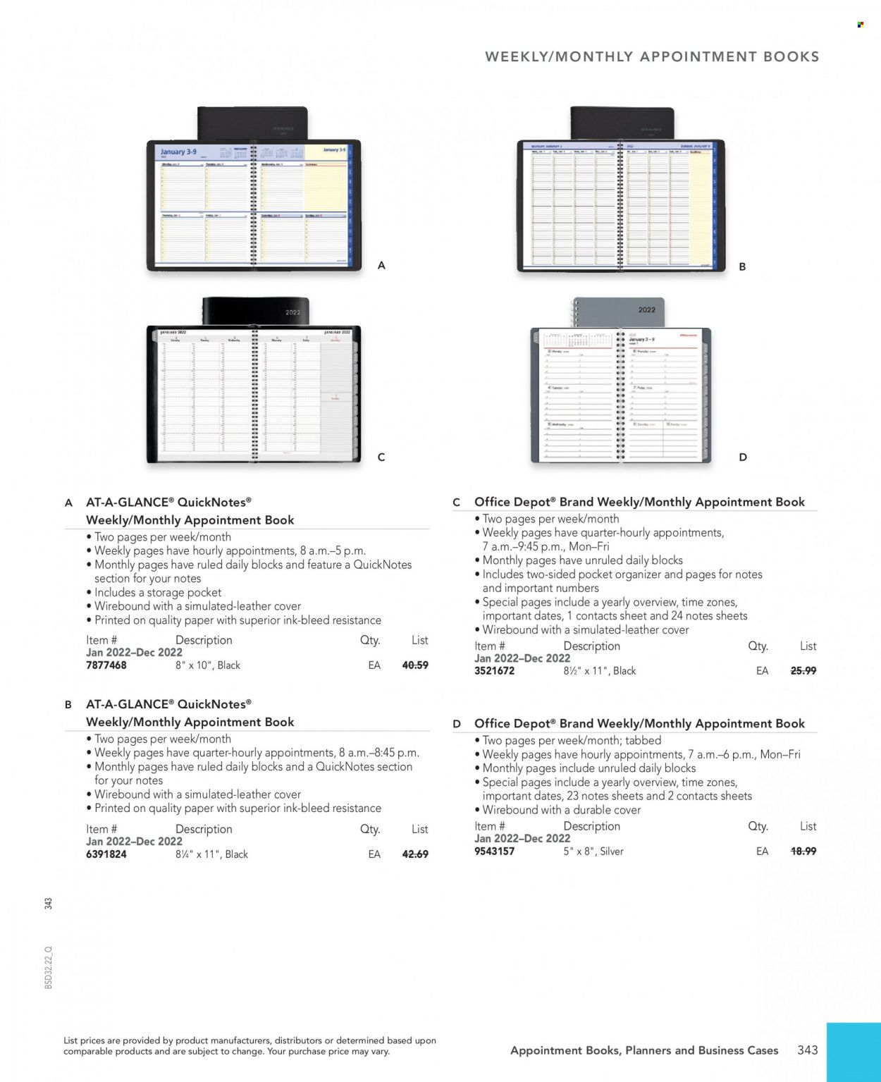 Office DEPOT 2022 Business Reference Guide Promotions & Flyer Specials September 2022