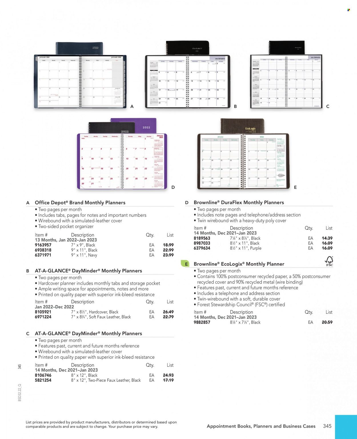 Office DEPOT 2022 Business Reference Guide Promotions & Flyer Specials September 2022