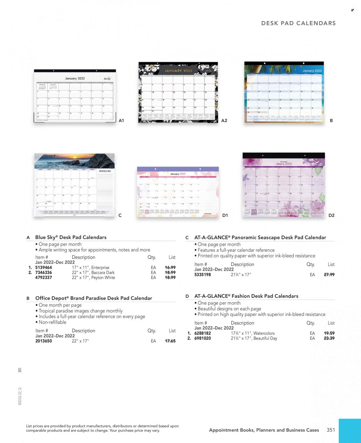 Office DEPOT 2022 Business Reference Guide Promotions & Flyer Specials September 2022