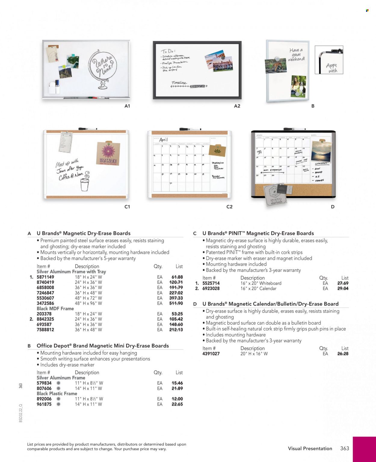 Office DEPOT 2022 Business Reference Guide Promotions & Flyer Specials September 2022