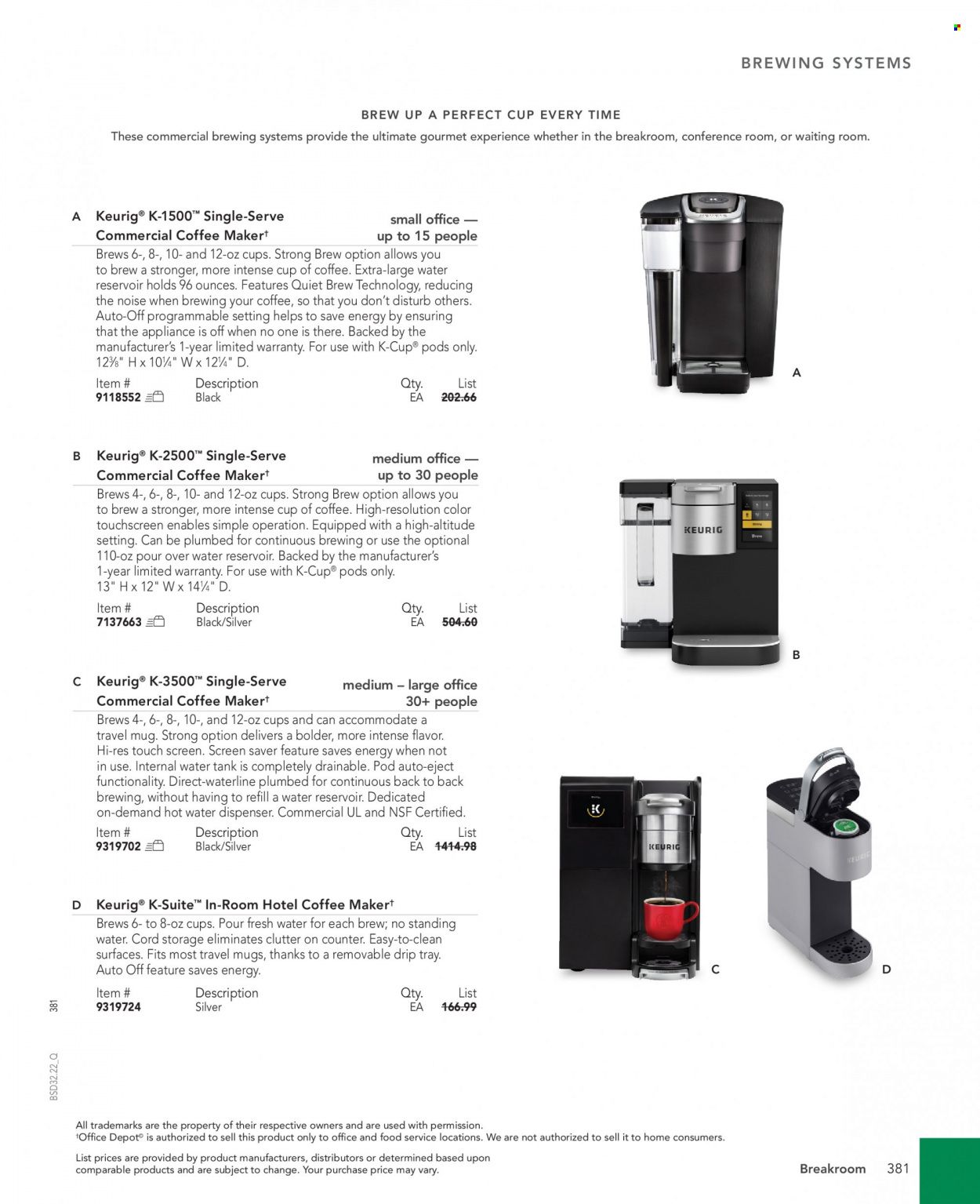 Office DEPOT 2022 Business Reference Guide Promotions & Flyer Specials September 2022