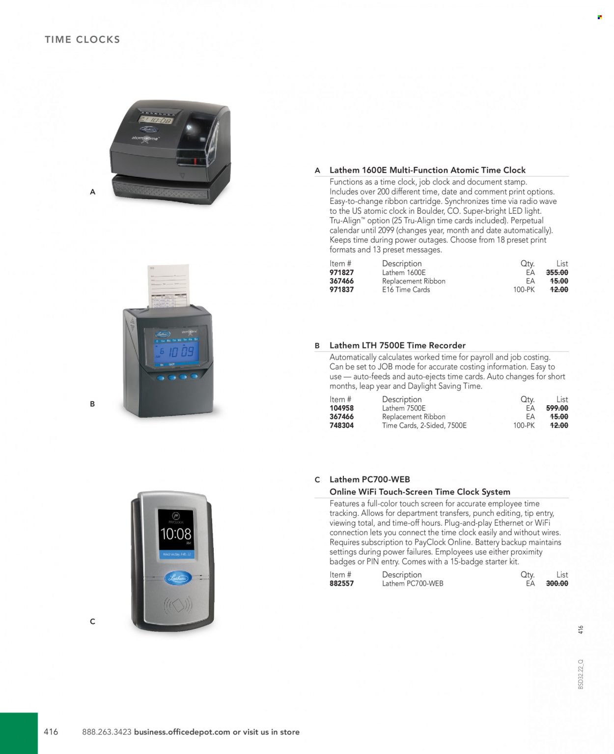 Office DEPOT 2022 Business Reference Guide Promotions & Flyer Specials September 2022