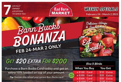 Red Barn Market Flyer February 24 to March 2