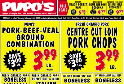 Pupo's Food Market Flyer February 24 to March 2