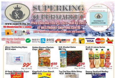 Superking Supermarket (London) Flyer February 25 to March 3