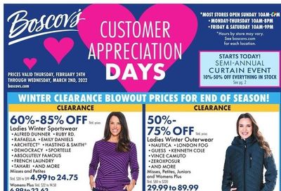 Boscov's (CT, DE, MD, NJ, NY, PA) Weekly Ad Flyer February 24 to March 3