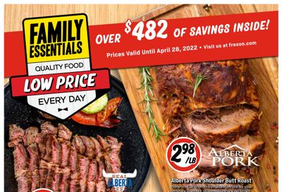Freson Bros. Family Essentials Flyer February 25 to April 28