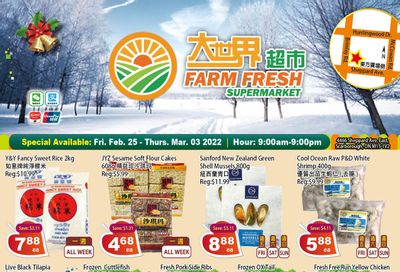 Farm Fresh Supermarket Flyer February 25 to March 3