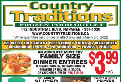Country Traditions Flyer February 24 to March 3