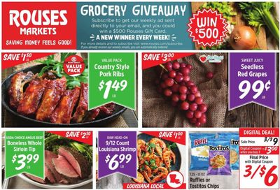 Rouses Markets (AL, LA, MS) Weekly Ad Flyer February 25 to March 4