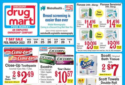 Discount Drug Mart (OH) Weekly Ad Flyer February 25 to March 4