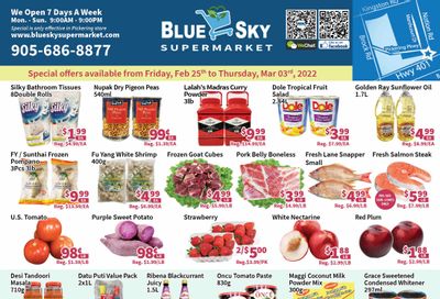 Blue Sky Supermarket (Pickering) Flyer February 25 to March 3
