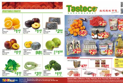 Tasteco Supermarket Flyer February 25 to March 3