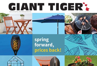 Giant Tiger Outdoor Decor Flyer March 25 to April 28