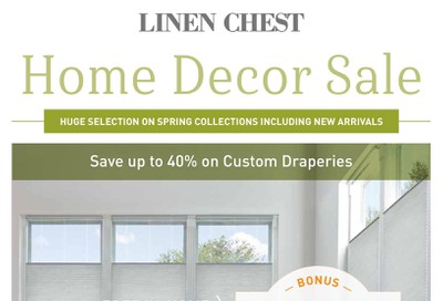 Linen Chest Home Decor Sale Flyer March 25 to April 19