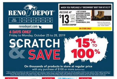 Reno Depot (ON) Flyer October 24 to 30