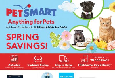 PetSmart Flyer February 28 to April 3